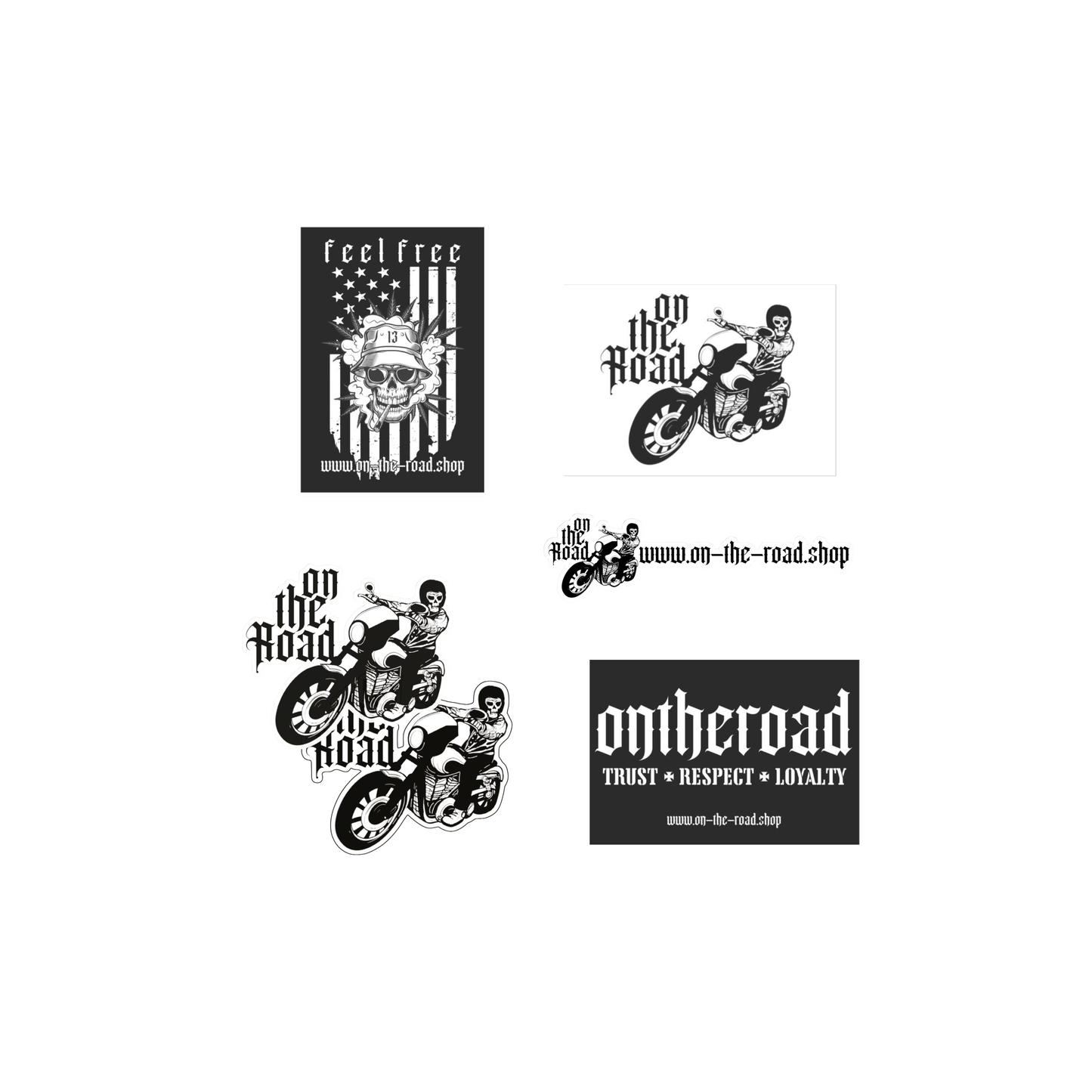sticker pack b/w